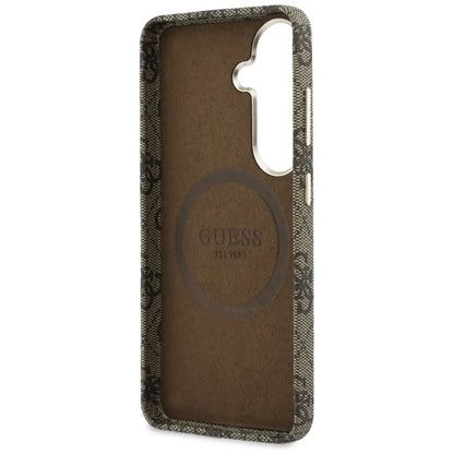 Guess 4G Script MagSafe dėklas - Samsung Galaxy S26 (Rudos)