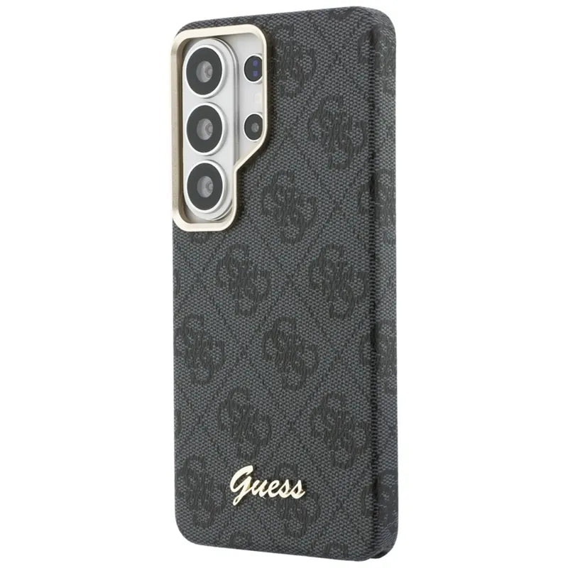 Guess 4G Script MagSafe dėklas - Samsung Galaxy S26 Ultra (juodas)