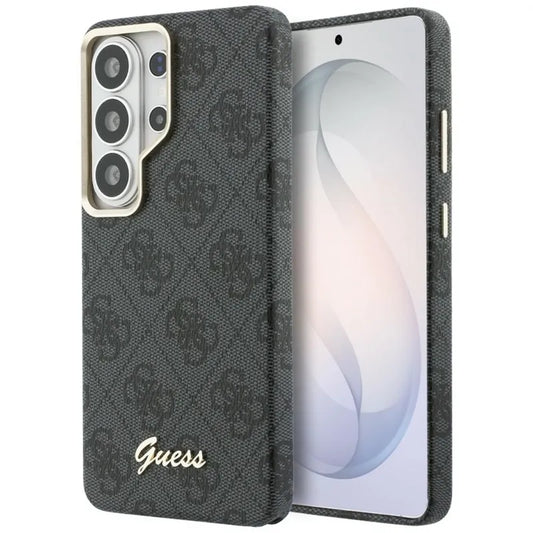 Guess 4G Script MagSafe dėklas - Samsung Galaxy S26 Ultra (juodas)