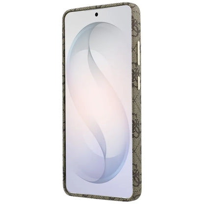 Guess 4G Script MagSafe dėklas – Samsung Galaxy S26 Ultra (rudos spalvos)