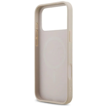 Guess 4G Small 4G ir Klasikinis MagSafe dėklas iPhone 17 Pro Max (rožinis)