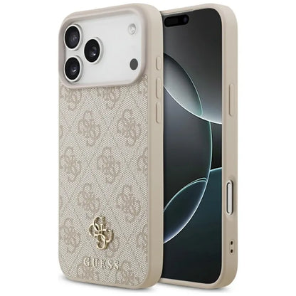 Guess 4G Small 4G ir Klasikinis MagSafe dėklas iPhone 17 Pro Max (rožinis)