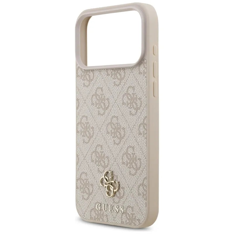 Guess 4G Small 4G ir Klasikinis MagSafe dėklas iPhone 17 Pro Max (rožinis)