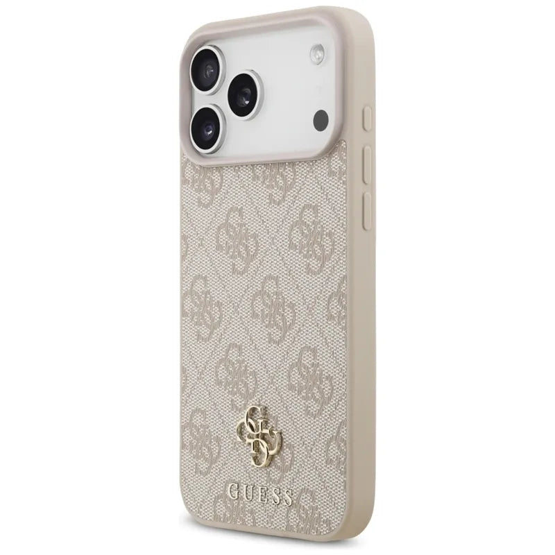 Guess 4G Small 4G ir Klasikinis MagSafe dėklas iPhone 17 Pro Max (rožinis)