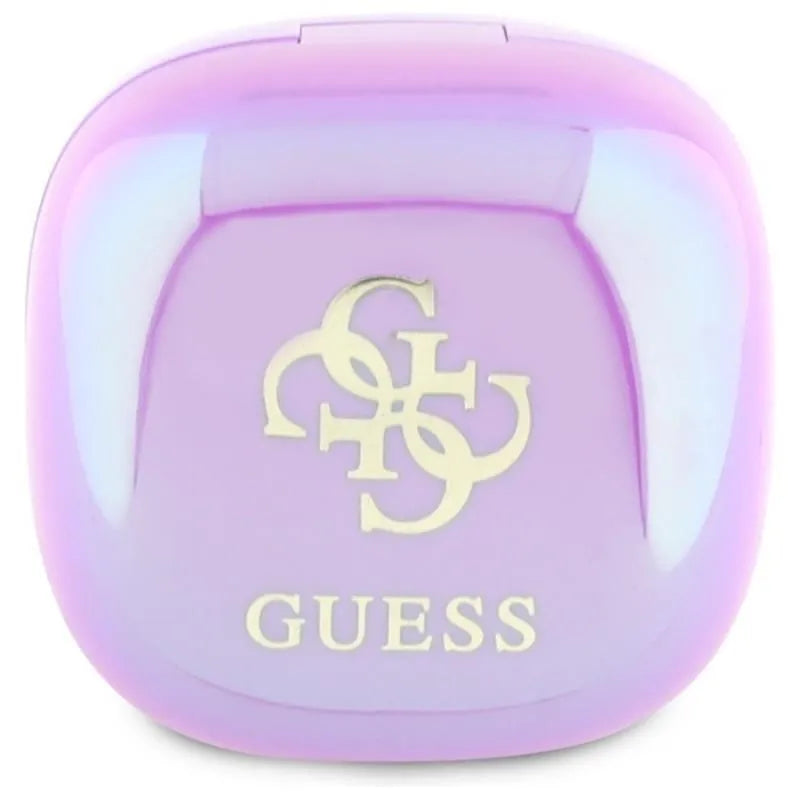Guess 4G spaudos logotipo „Bluetooth“ TWS ausinės + įkrovimo dėklas (Purpurinės)