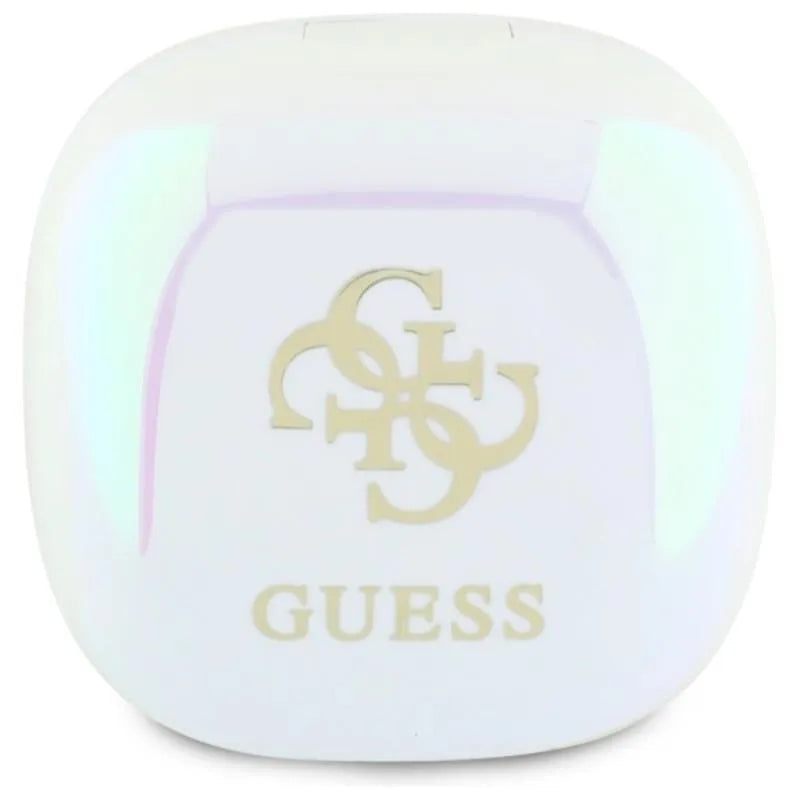 Guess 4G spausdintas logotipas – „Bluetooth“ TWS ausinės + įkrovimo dėklas (balta)