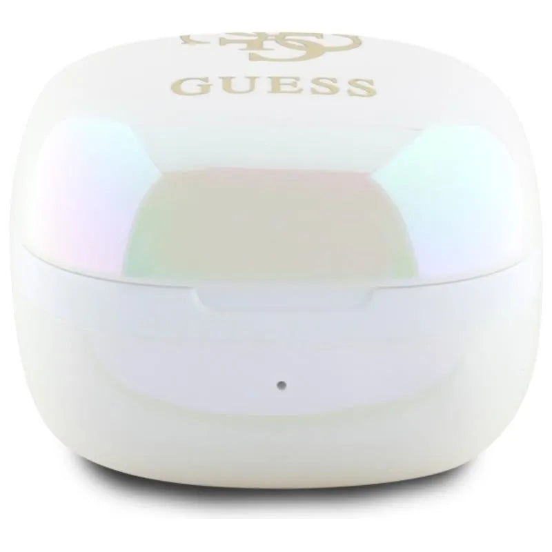 Guess 4G spausdintas logotipas – „Bluetooth“ TWS ausinės + įkrovimo dėklas (balta)