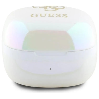 Guess 4G spausdintas logotipas – „Bluetooth“ TWS ausinės + įkrovimo dėklas (balta)