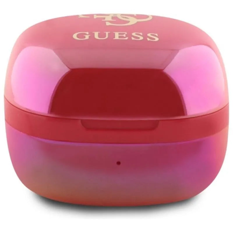 Guess 4G spausdintas logotipas – Bluetooth TWS ausinės su įkrovimo dėklu (Fuksija)