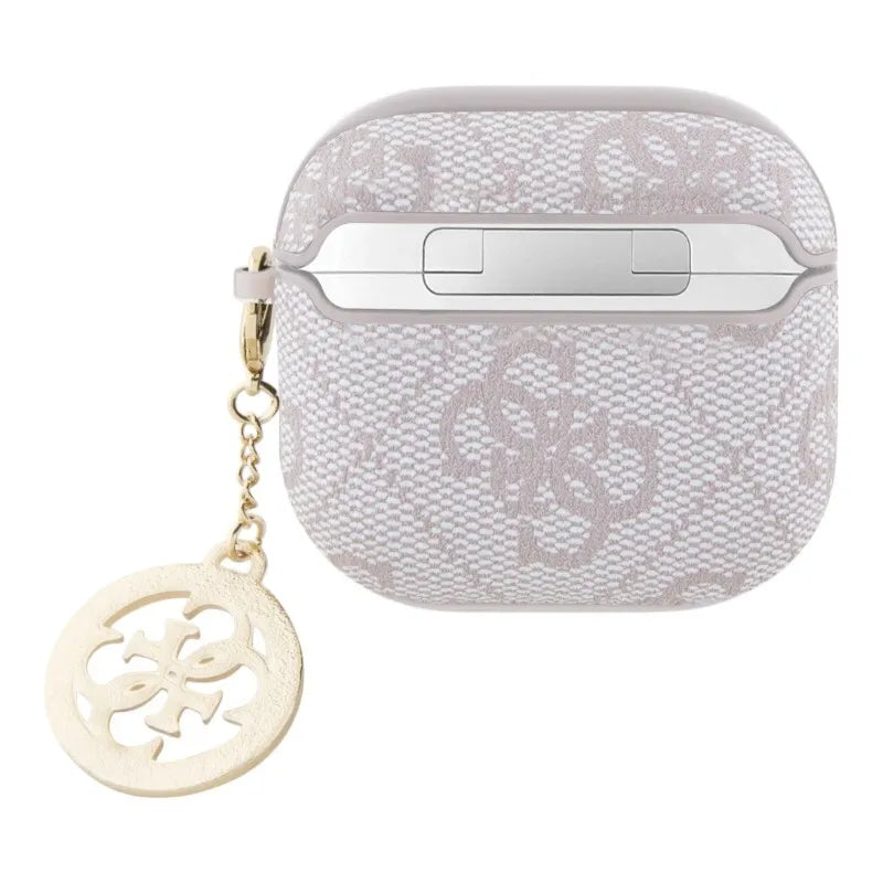 Guess 4G Strass Charm - "AirPods 4" dėklas (rožinis)