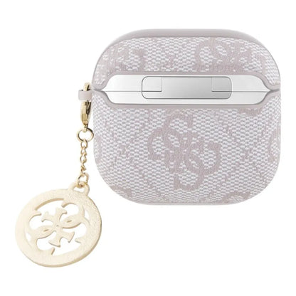 Guess 4G Strass Charm - "AirPods 4" dėklas (rožinis)
