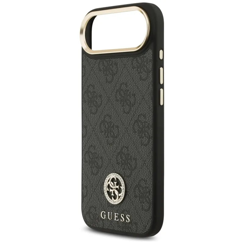 Guess 4G Strass Logo MagSafe dėklas iPhone Air (juodas)