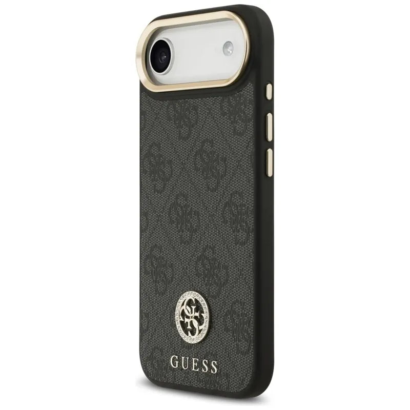 Guess 4G Strass Logo MagSafe dėklas iPhone Air (juodas)