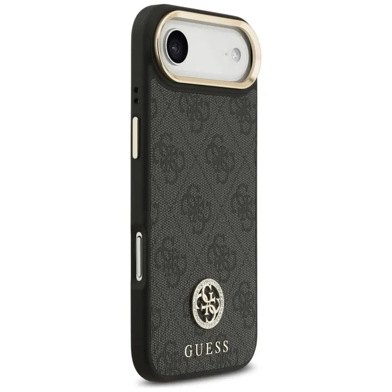 Guess 4G Strass Logo MagSafe dėklas iPhone Air (juodas)