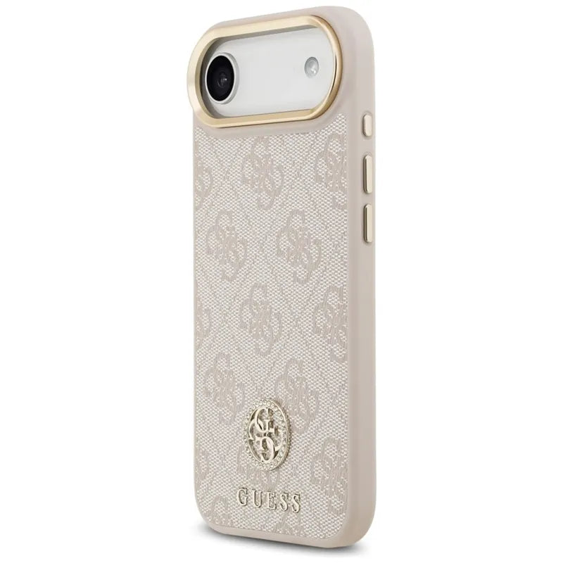 Guess 4G Strass Logo MagSafe dėklas iPhone Air (Rožinis)