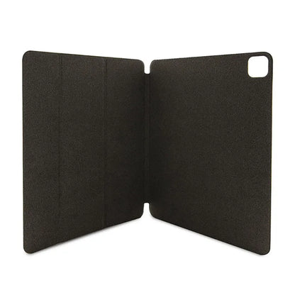Guess 4G Stripe Allover – dėklas, skirtas iPad Pro 12.9" (2022–2020) (rudos spalvos)