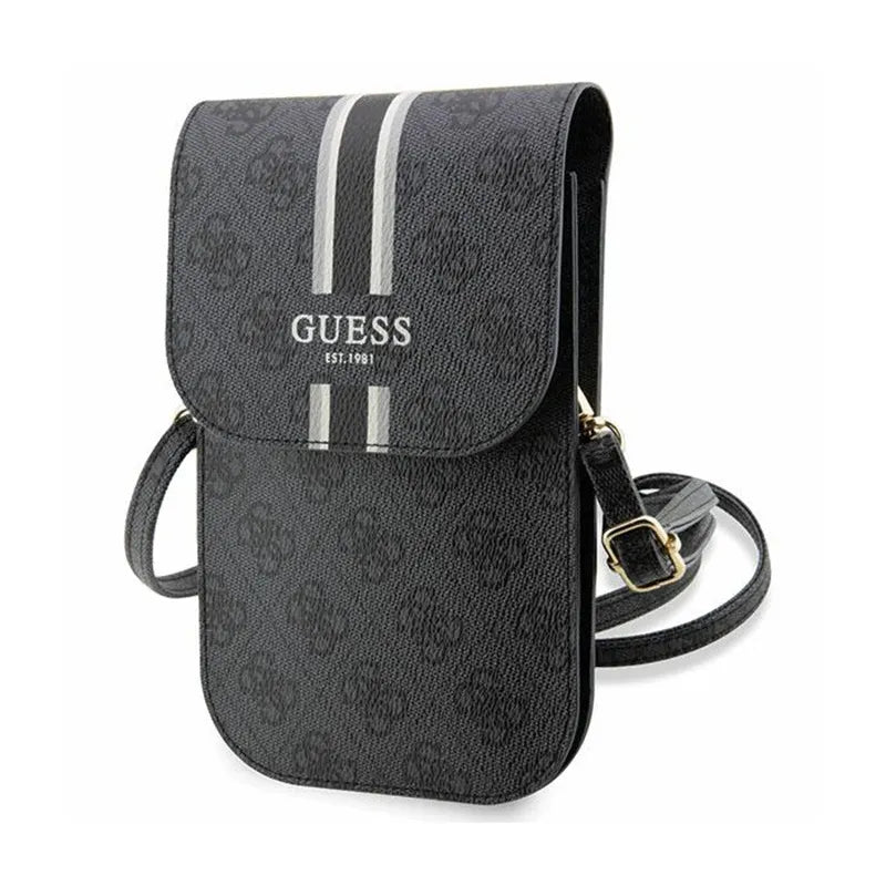 Guess 4G Stripes – Rankinukas telefonui per petį (juoda)