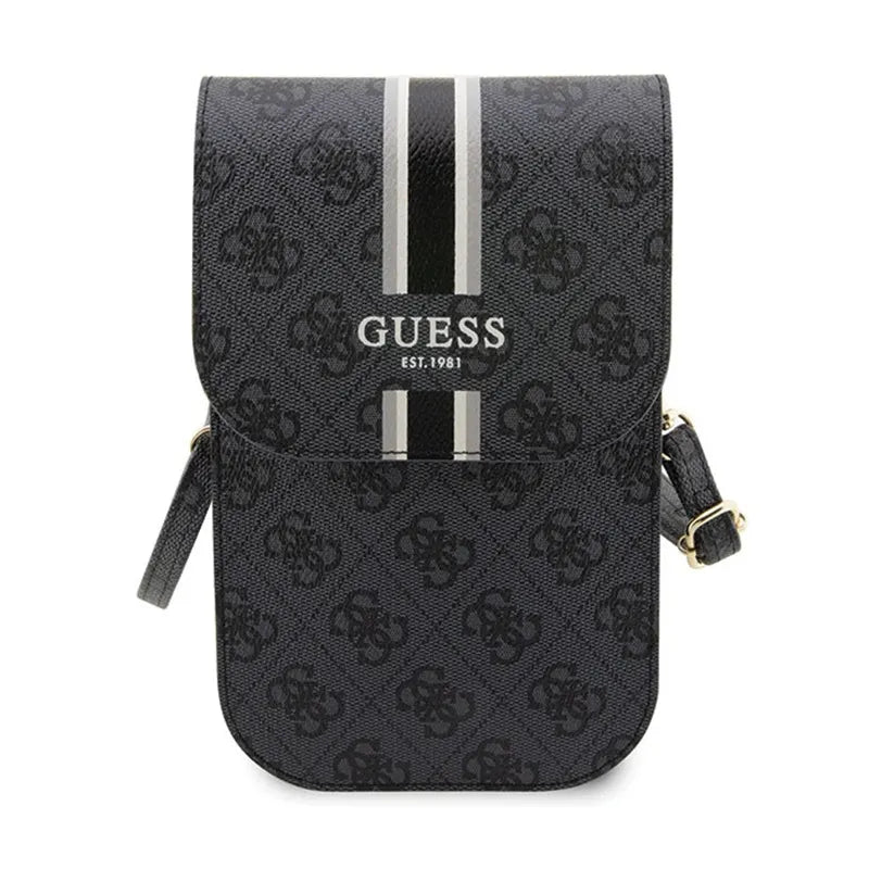 Guess 4G Stripes – Rankinukas telefonui per petį (juoda)