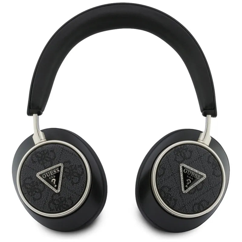 Guess 4G Triangle Logo – belaidės „Bluetooth V5.4“ ENC ausinės (juodos spalvos)