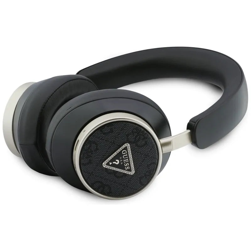 Guess 4G Triangle Logo – belaidės „Bluetooth V5.4“ ENC ausinės (juodos spalvos)