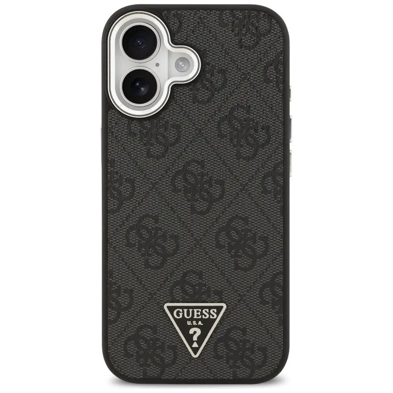 Guess 4G Triangle Logo MagSafe dėklas iPhone 17 (juodas)