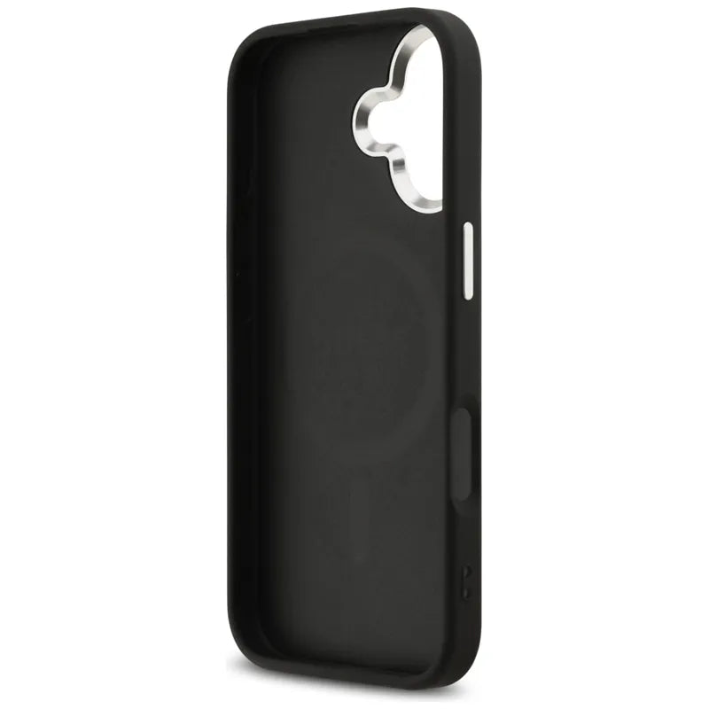 Guess 4G Triangle Logo MagSafe dėklas iPhone 17 (juodas)