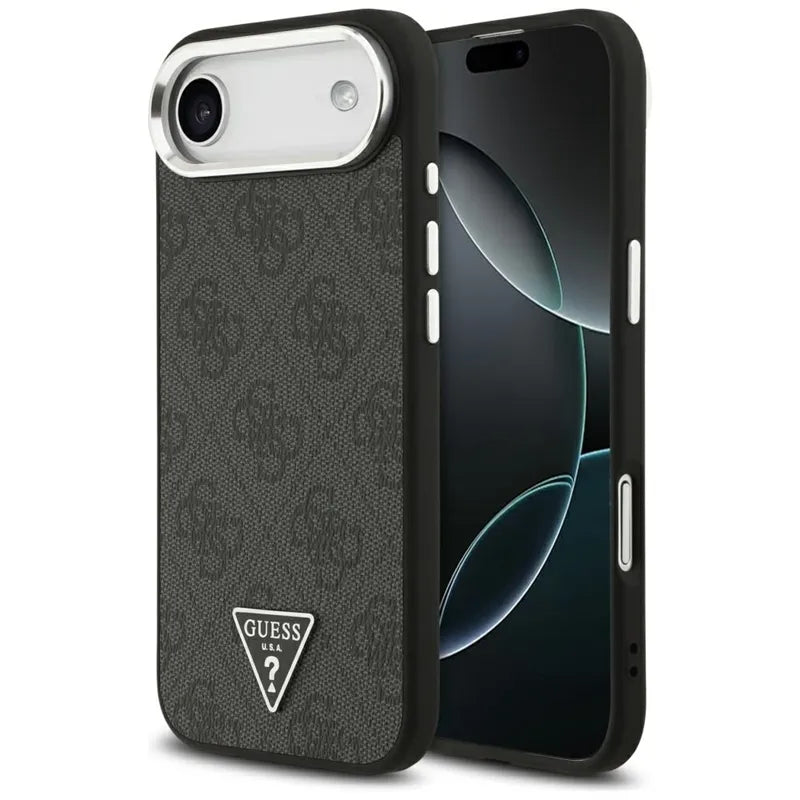 Guess 4G Triangle Logo MagSafe dėklas iPhone Air (juodas)