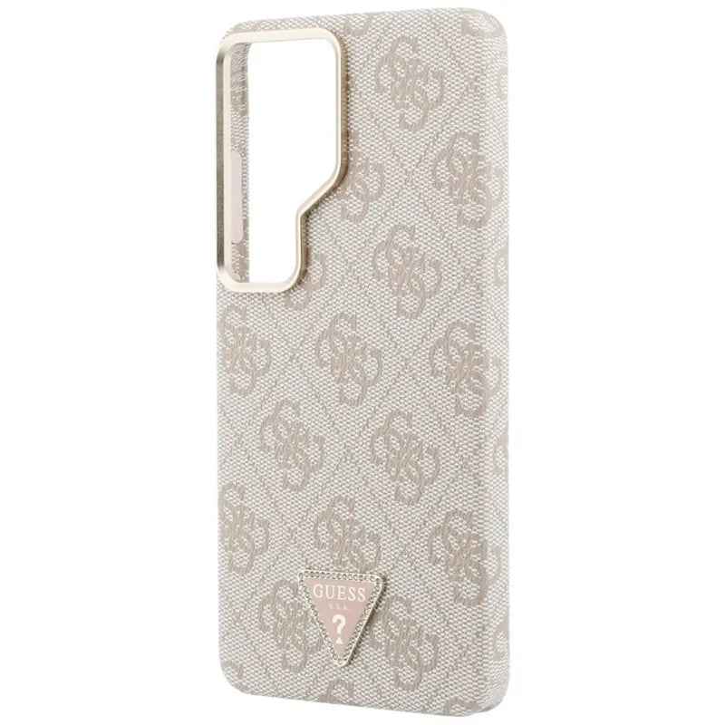 Guess 4G Triangle Logo MagSafe dėklas - Samsung Galaxy S26 Ultra (Rožinis)