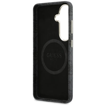 Guess 4G Triangle Logo MagSafe - Samsung Galaxy S26 dėklas (Juodas)
