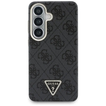 Guess 4G Triangle Logo MagSafe - Samsung Galaxy S26 dėklas (Juodas)