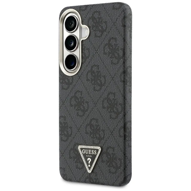 Guess 4G Triangle Logo MagSafe - Samsung Galaxy S26 dėklas (Juodas)
