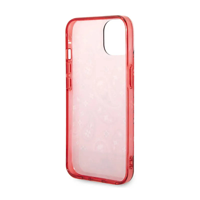 Guess Bandana Paisley – „iPhone 14 Plus“ dėklas (raudonas)