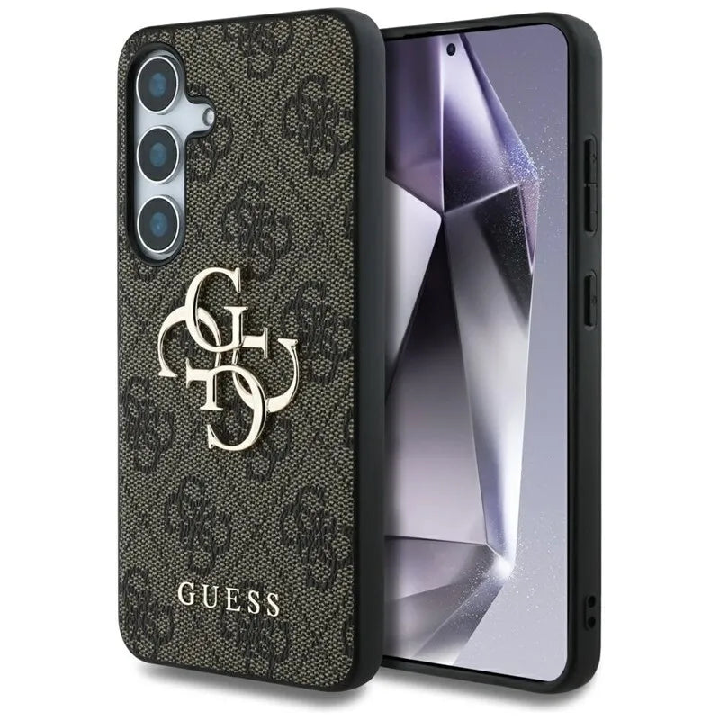 Guess Big 4G Logo Classic Logo - dėklas Samsung Galaxy S25 (ruda)