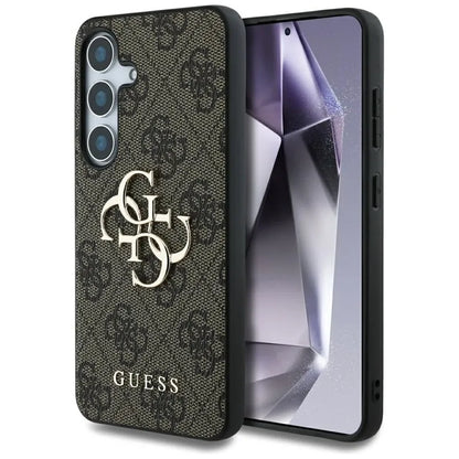 Guess Big 4G Logo Classic Logo - dėklas Samsung Galaxy S25 (ruda)