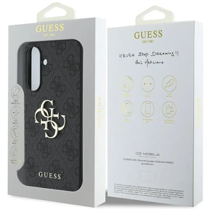 Guess Big 4G Logo Classic Logo – dėklas, skirtas Samsung Galaxy A36 5G (juodas)