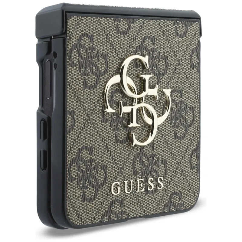 Guess Big 4G Logo – dėklas Samsung Galaxy Z Flip 8 (rudas)