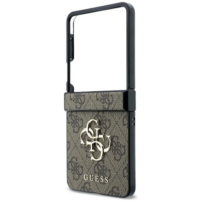 Guess Big 4G Logo – dėklas Samsung Galaxy Z Flip 8 (rudas)