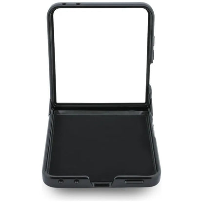Guess Big 4G Logo dėklas Samsung Galaxy Z Flip 8 telefonui (juodas)