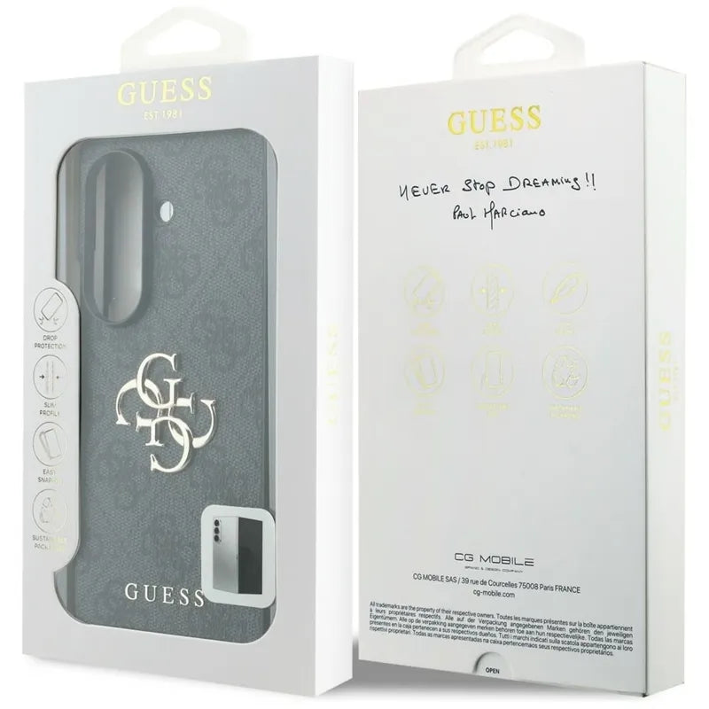 Guess Big 4G Logo – dėklas Samsung Galaxy Z Fold 8 Ultra (juodas)
