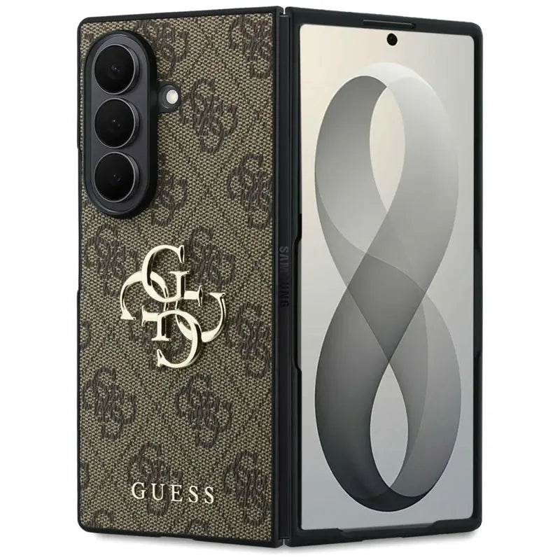 Guess Big 4G Logo – dėklas Samsung Galaxy Z Fold 8 Ultra (rudas)