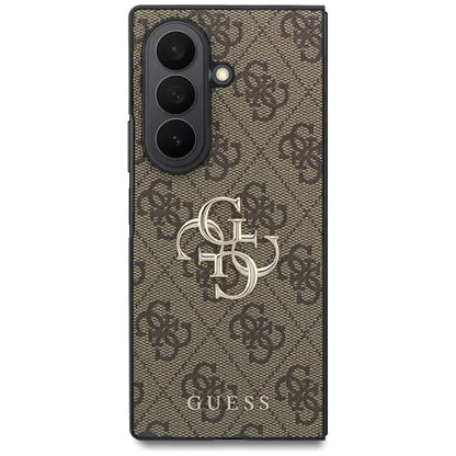 Guess Big 4G Logo – dėklas Samsung Galaxy Z Fold 8 Ultra (rudas)