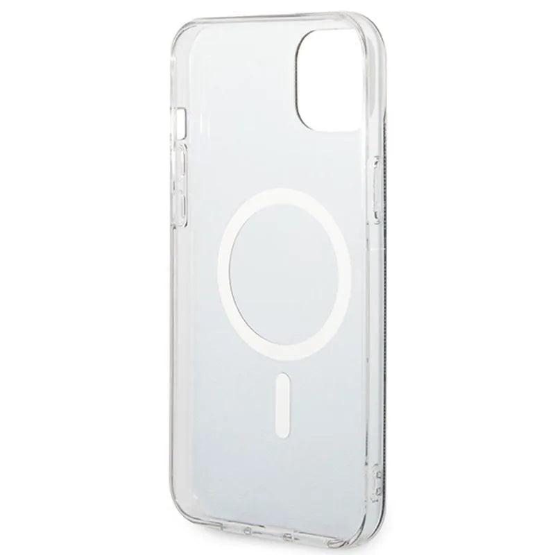 Guess Bundle Pack MagSafe 4G – dėklų rinkinys, skirtas iPhone 14 Plus + MagSafe įkroviklis (juoda/auksinė)