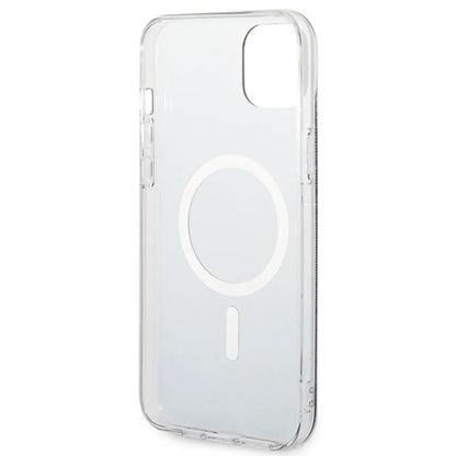 Guess Bundle Pack MagSafe 4G – dėklų rinkinys, skirtas iPhone 14 Plus + MagSafe įkroviklis (juoda/auksinė)