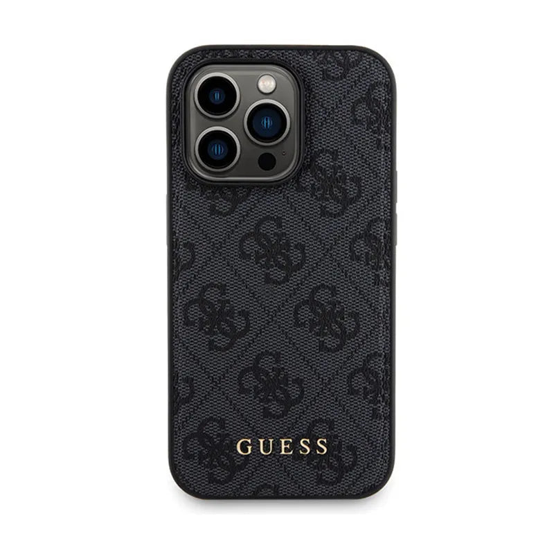 Guess Bundle Pack MagSafe 4G Metal Gold Logo - dėklų komplektas + Power Bank 5000mAh MagSafe iPhone 13 Pro Max (juodas)