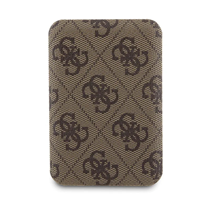Guess Bundle Pack MagSafe 4G Metal Gold Logo - dėklų rinkinys + Power Bank 5000mAh MagSafe iPhone 15 Pro (ruda)