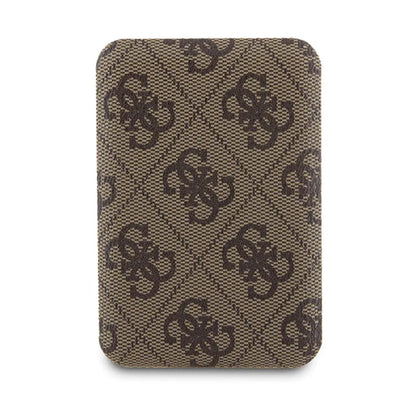 Guess Bundle Pack MagSafe 4G Metal Gold Logo - dėklų rinkinys + Power Bank 5000mAh MagSafe iPhone 15 Pro (ruda)