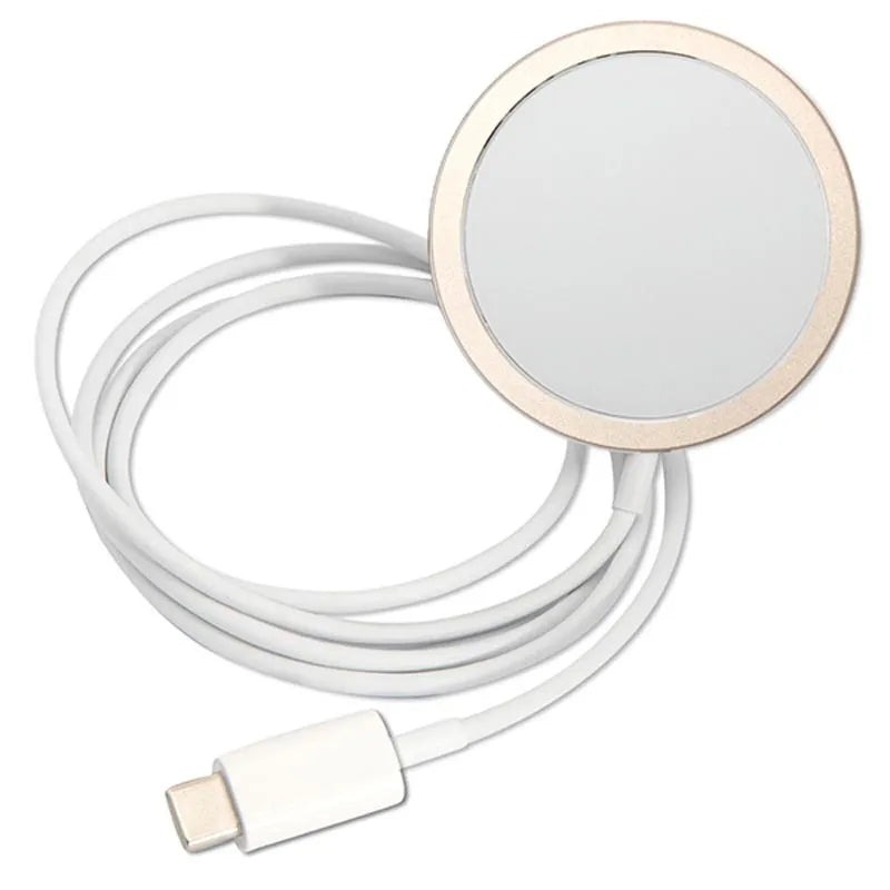Guess Bundle Pack MagSafe 4G – rinkinys, skirtas iPhone 12 / iPhone 12 Pro + „MagSafe“ įkroviklis (ruda/auksinė)