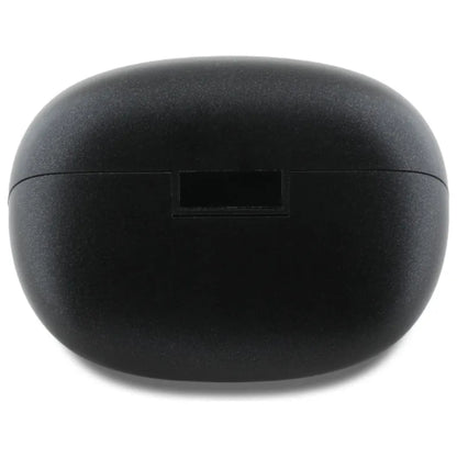 Guess Capsule Printed Logo – „Bluetooth“ TWS ANC ir ENC ausinės su įkrovimo dėklu (juodos)