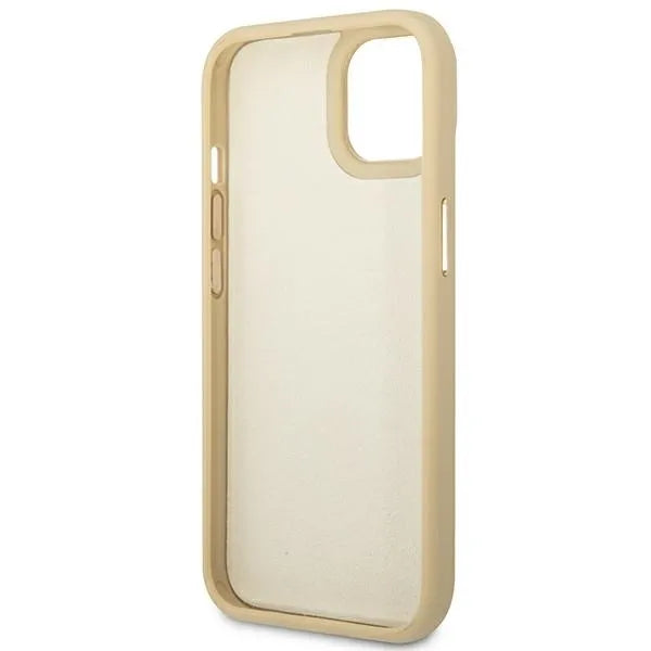 "Guess Croco Collection" - dėklas iPhone 14 Plus (auksinis)