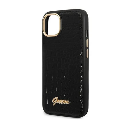 Guess Croco kolekcija – dėklas, skirtas iPhone 14 Plus (juodas)
